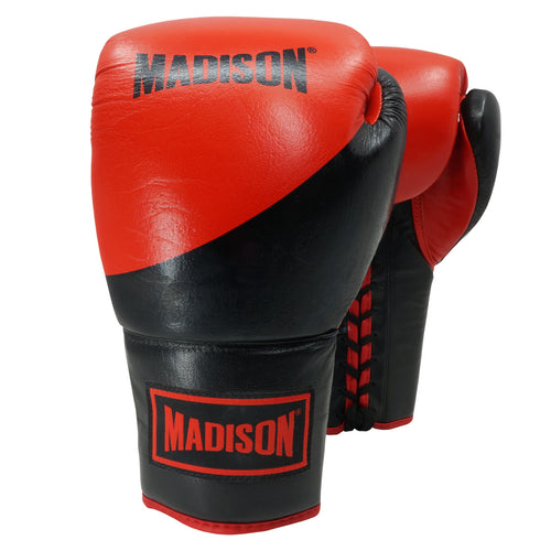 Platinum Lace-up Boxing Gloves - Red/Black