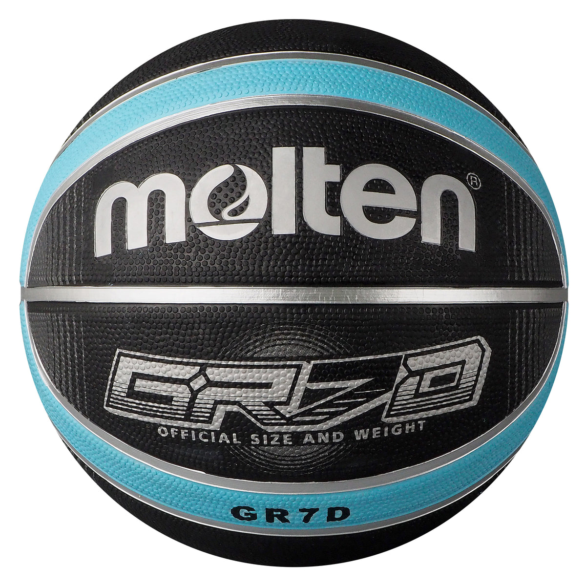 Molten GRX Series Basketball - Black/Light Blue