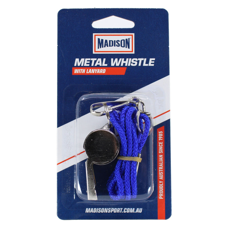 Load image into Gallery viewer, Metal Whistle with Lanyard
