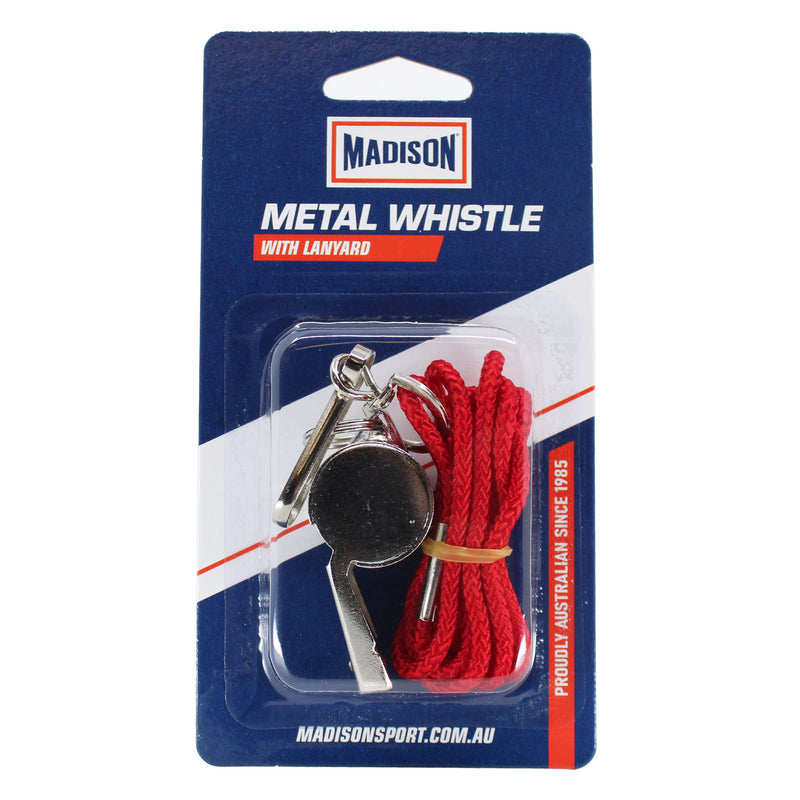 Load image into Gallery viewer, Metal Whistle with Lanyard
