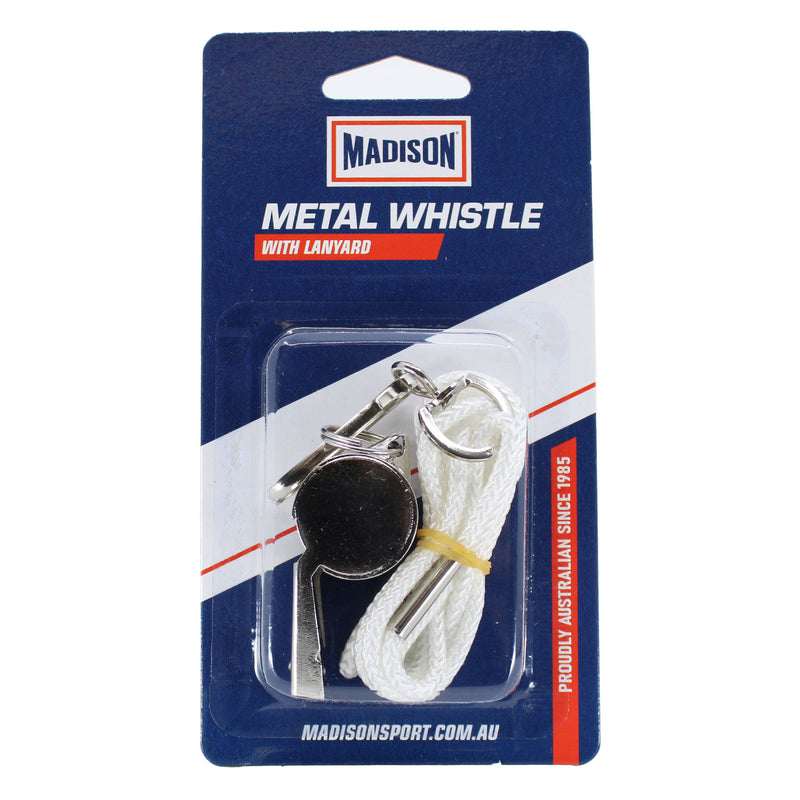 Load image into Gallery viewer, Metal Whistle with Lanyard
