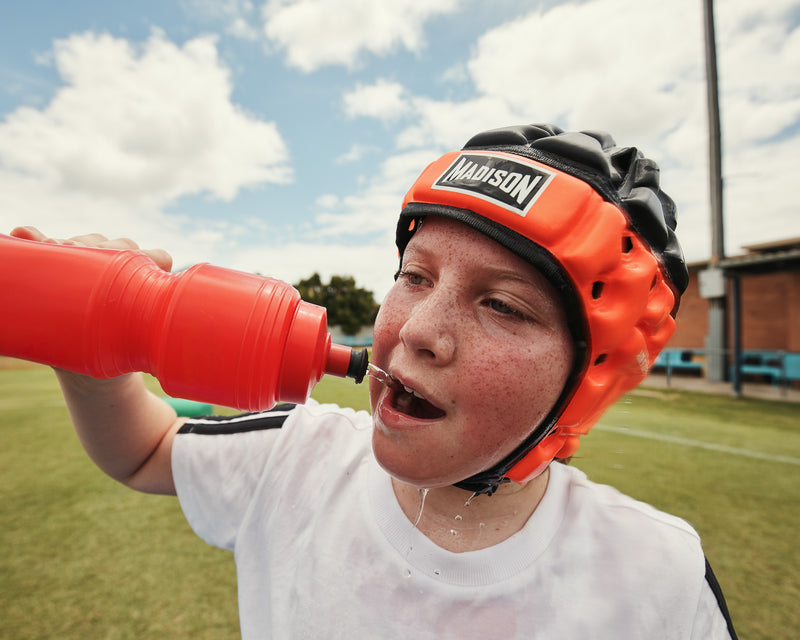 Load image into Gallery viewer, Air Flo Headguard - Orange/Black
