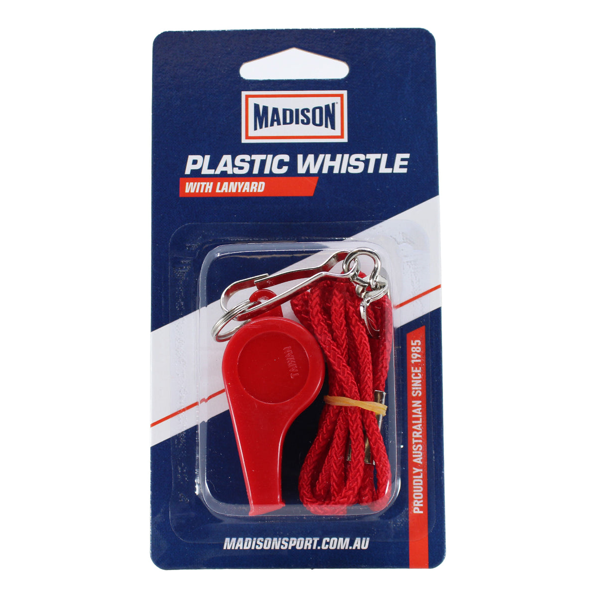 Plastic Whistle with Lanyard