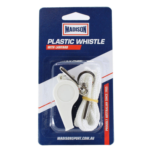 Plastic Whistle with Lanyard
