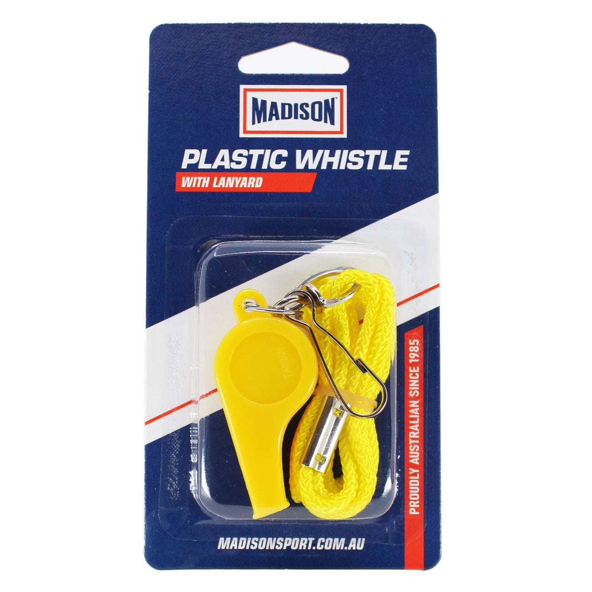 Plastic Whistle with Lanyard