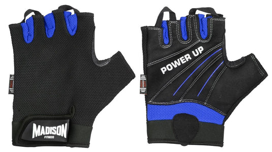 Power Up Mens Fitness Gloves - Blue Small