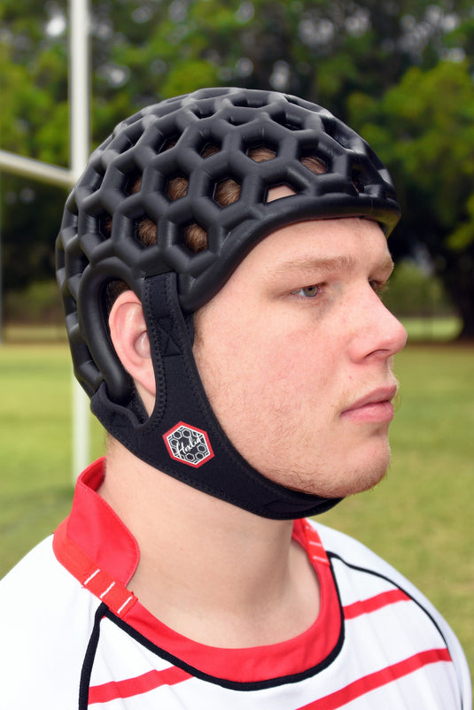 HEXLID™ Black - Protective Football Helmet