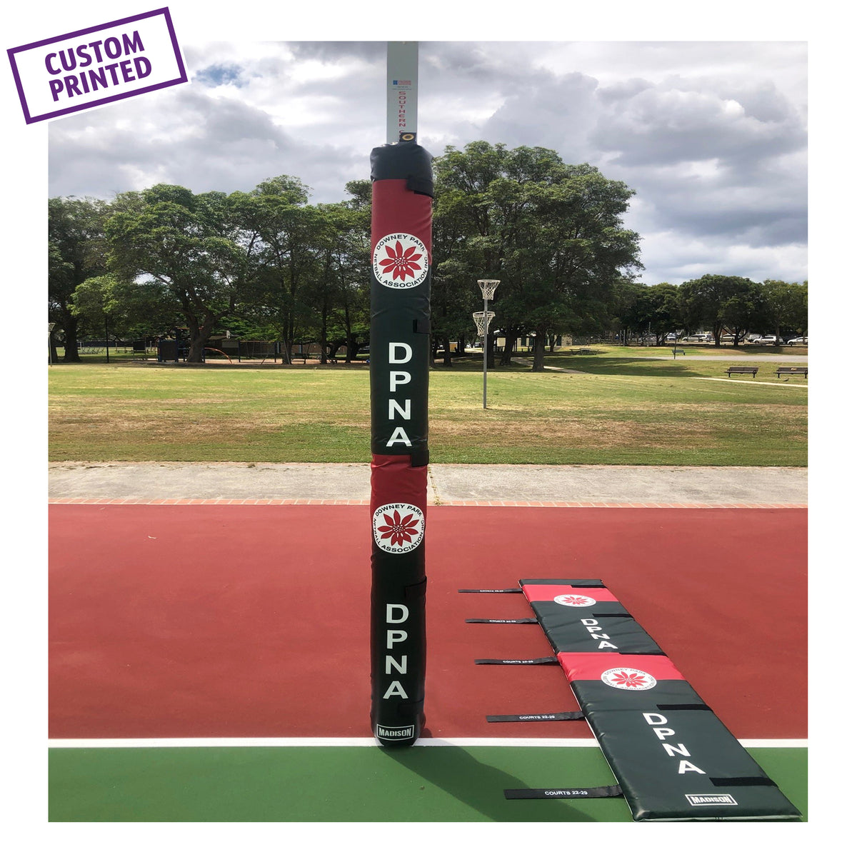 Flat Netball Pads – Set of 2 – Custom Printed