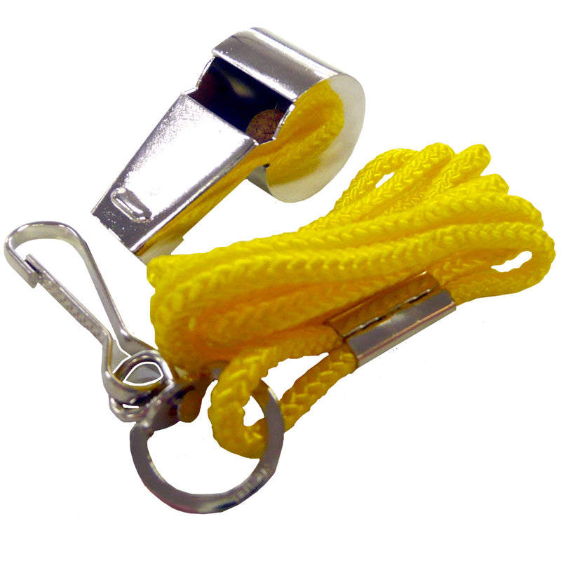 Load image into Gallery viewer, Metal Whistle with Lanyard
